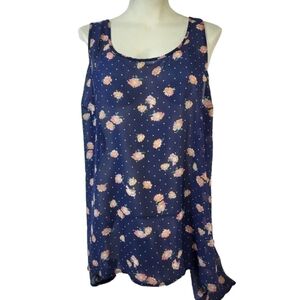 Torrid Floral Sheer High Low Blouse